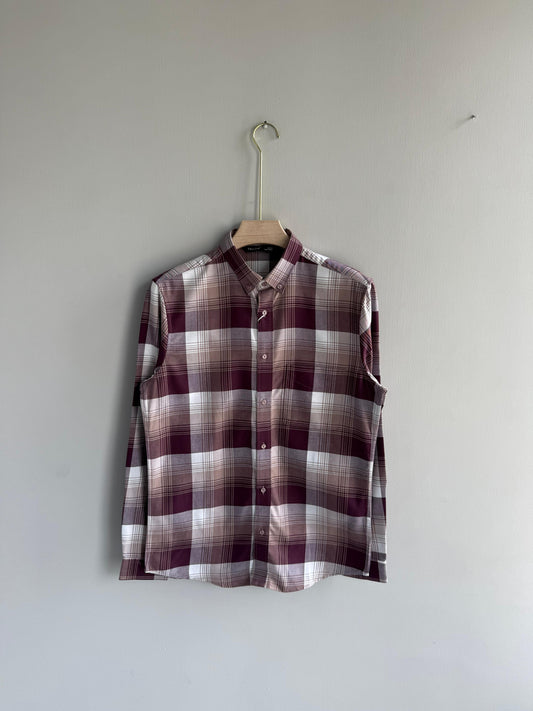 LAVENDER FLANNEL COTTON SHIRT