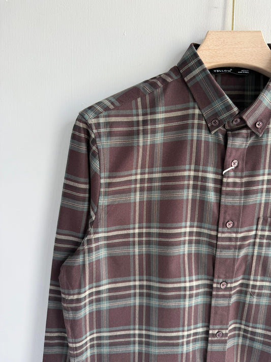 BROWN FLANNEL COTTON SHIRT