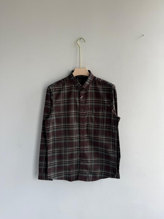 BROWN FLANNEL COTTON SHIRT