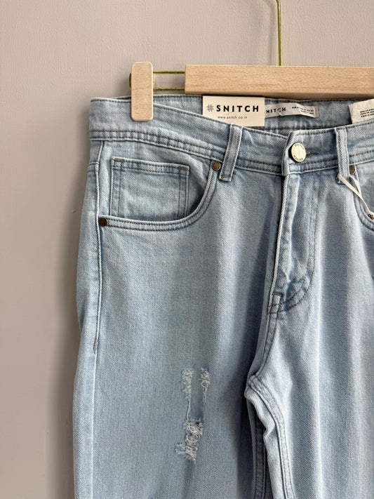 ICEBLUE TORN DENIM TROUSERS