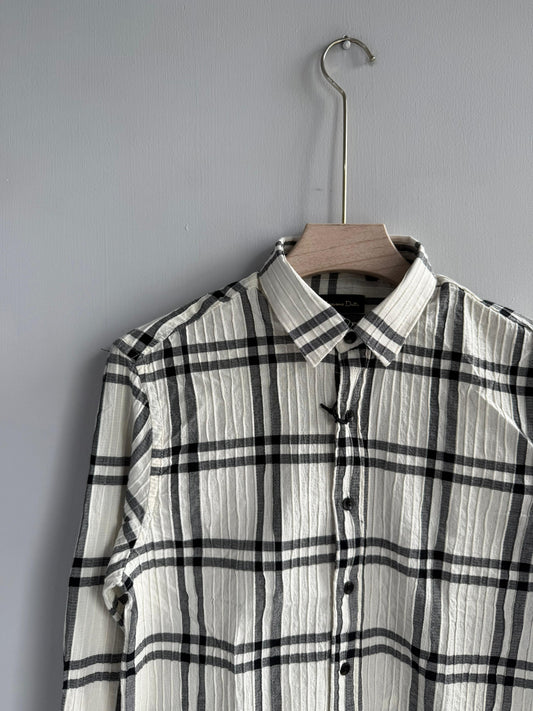 WHITE IMPORTED FLANNEL SHIRT