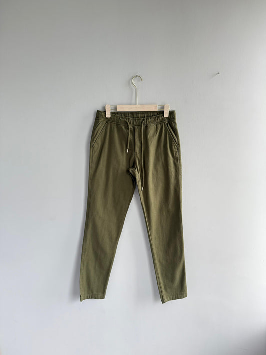 GREEN LINEN TROUSERS