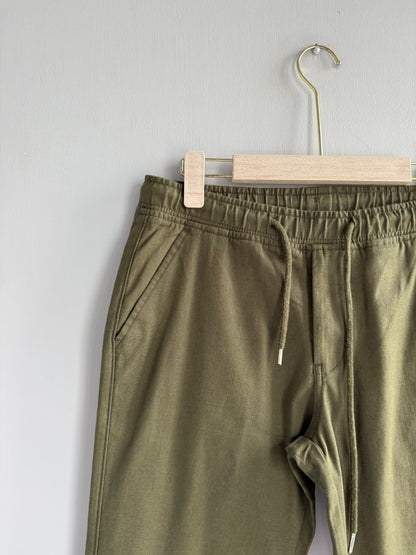 GREEN LINEN TROUSERS