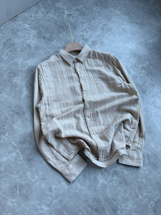 SANDAL LINEN STRIPE SHIRT