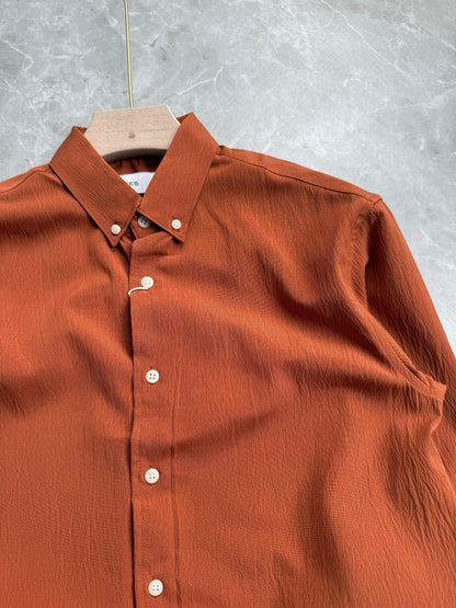 ORANGE IMPORTED CRUSHED SHIRT