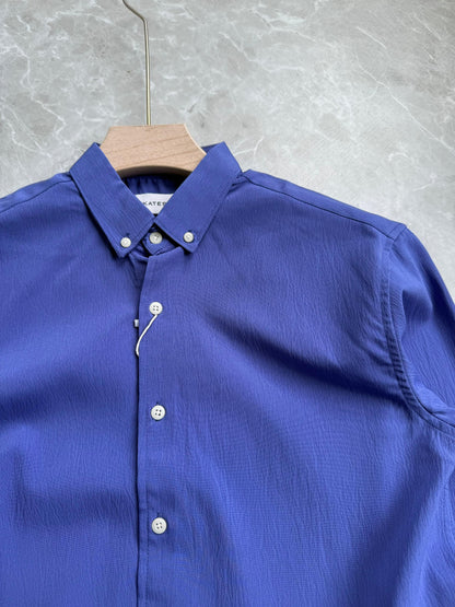 BLUE IMPORTED CRUSHED SHIRT