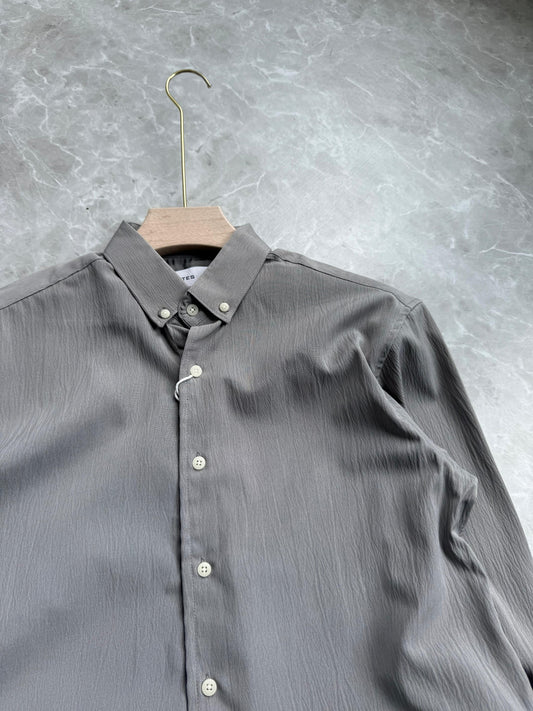 LIGHT GRAY IMPORTED CRUSHED SHIRT