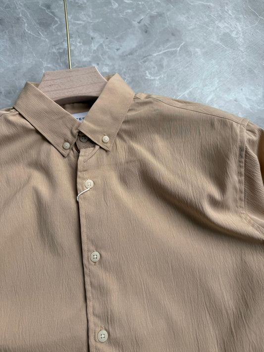 BEIGE IMPORTED CRUSHED SHIRT