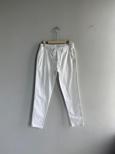 WHITE LINEN TROUSERS