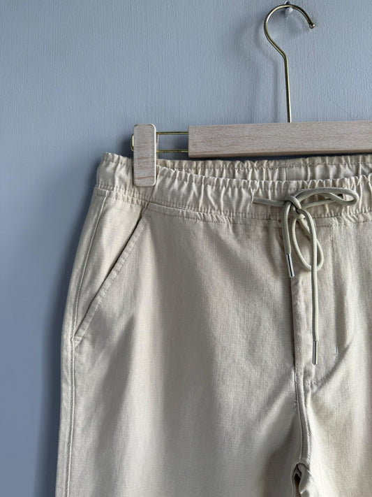 CREAM LINEN TROUSERS
