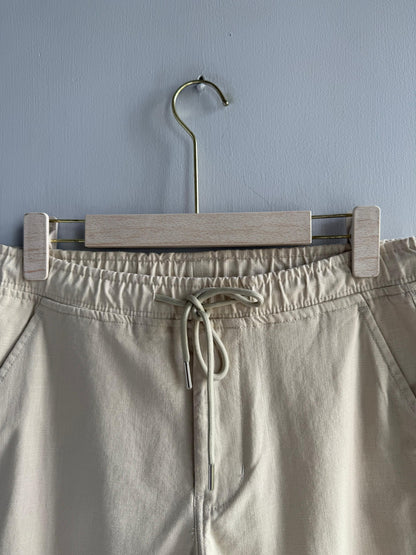 CREAM LINEN TROUSERS