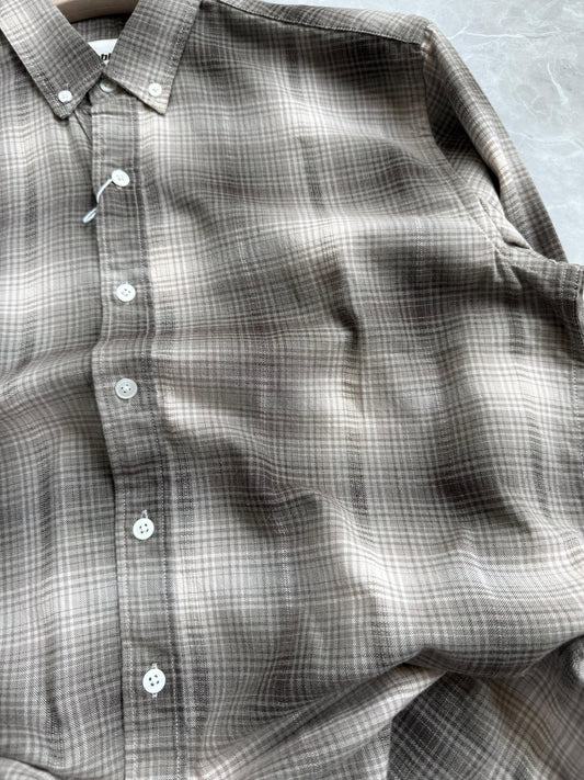 BROWN COTTON FLANEL SHIRT
