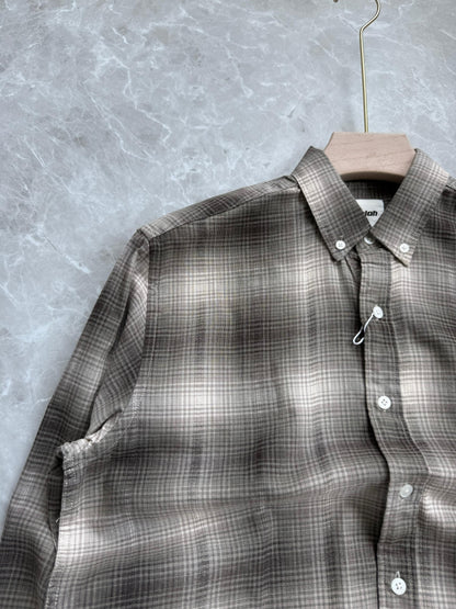 BROWN COTTON FLANEL SHIRT