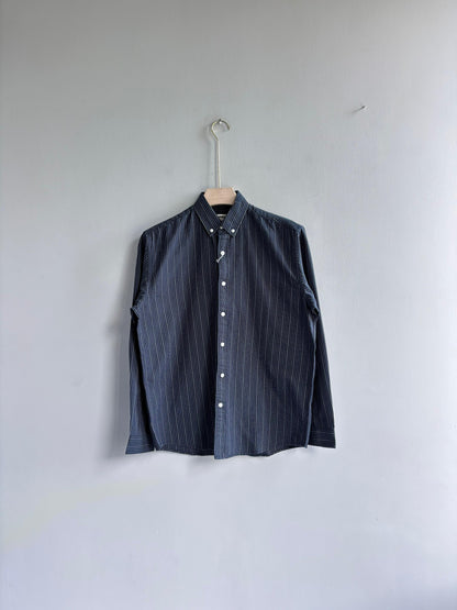 BLUE COTTON STRIPE SHIRT