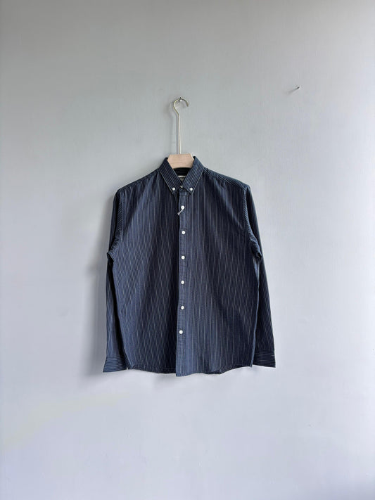 BLUE COTTON STRIPE SHIRT