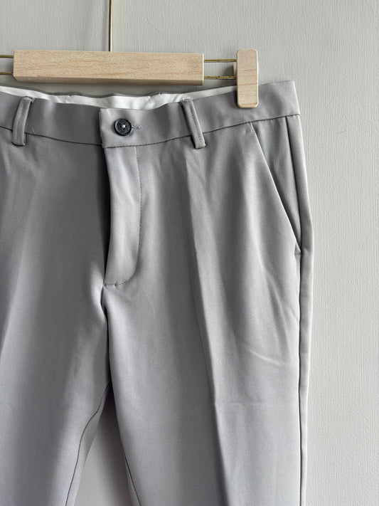 LIGHT GRAY POLO FIT TROUSERS