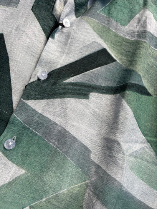 GREEN IMPORTED PRINTED SHIRT