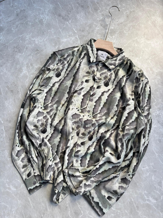 GRAY IMPORTED PRINTED SHIRT