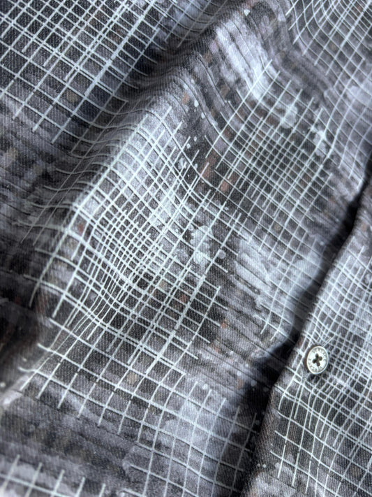 LIGHT GRAY IMPORTED PRINTED SHIRT