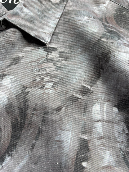 GRAY IMPORTED PRINTED SHIRT
