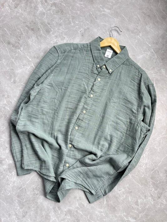 GREEN IMPORTED LINEN SHIRT