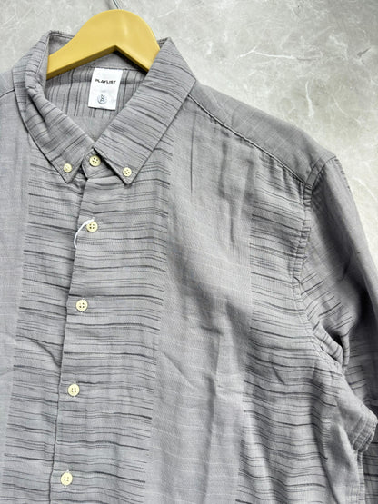 LIGHT GRAY IMPORTED LINEN SHIRT
