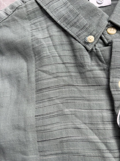 GREEN IMPORTED LINEN SHIRT