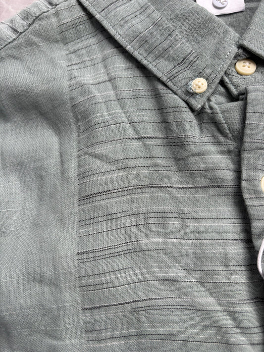 GREEN IMPORTED LINEN SHIRT