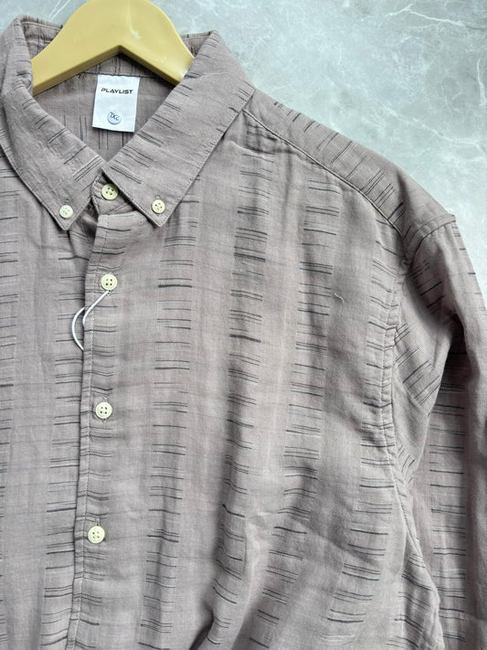 LIGHT BROWN IMPORTED LINEN SHIRT