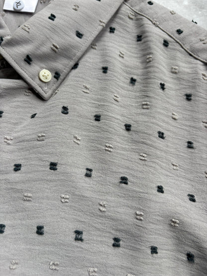 LIGHT GRAY IMPORTED CRUSHED SHIRT