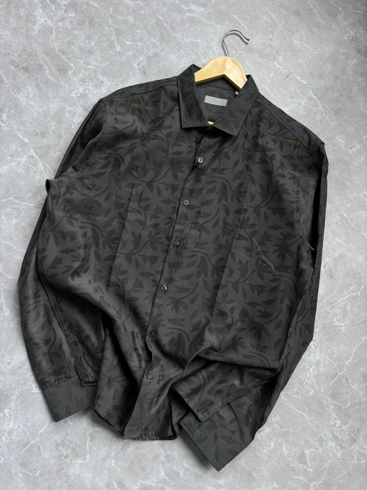GREEN IMPORTED NETTED SHIRT