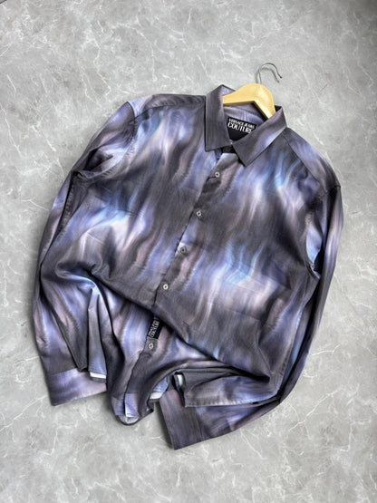 BLUE BLACK IMPORTED PRINTED SHIRT