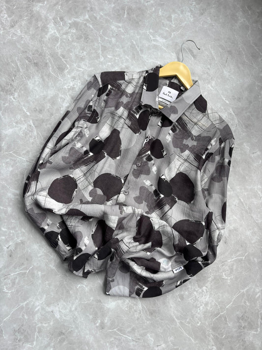 GRAY IMPORTED PRINTED SHIRT