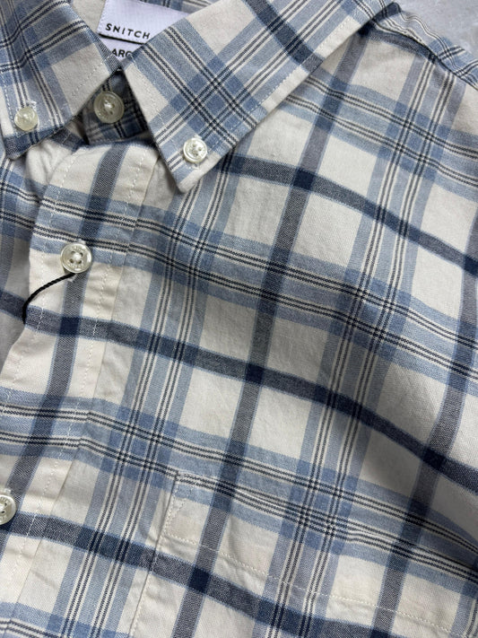 BLUE FLANEL CHECKED SHIRT