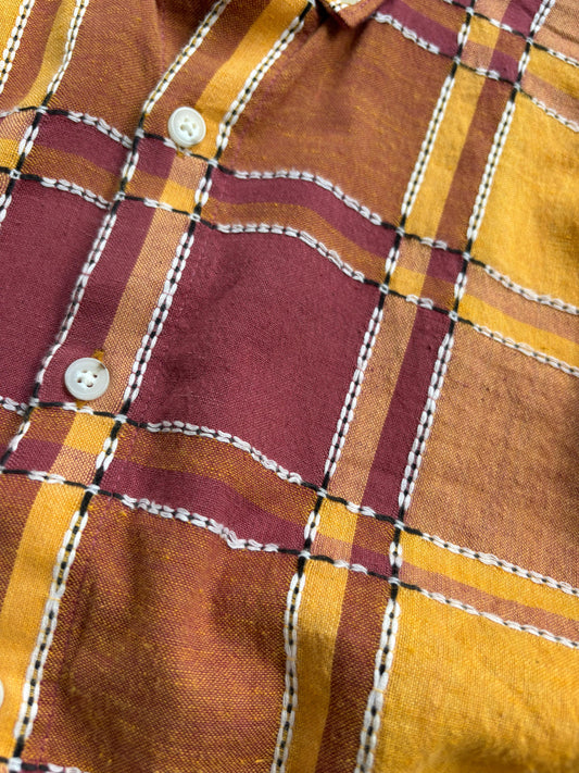 YELLOW FLANEL IMPORTED SHIRT