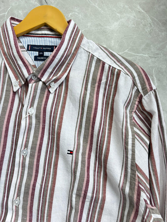COTTON STRIPES SHIRT