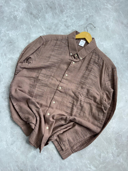 BROWN IMPORTED LINEN SHIRT