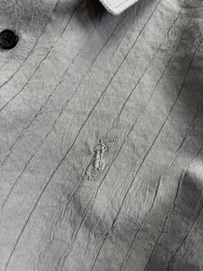 GRAY IMPORTED STRIPE SHIRT