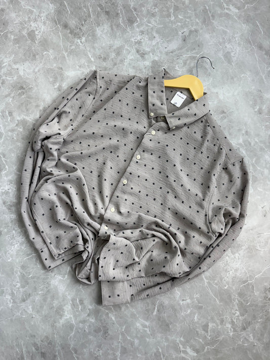 LIGHT GRAY IMPORTED CRUSHED SHIRT