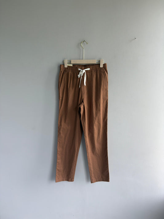 BROWN LINEN TROUSERS