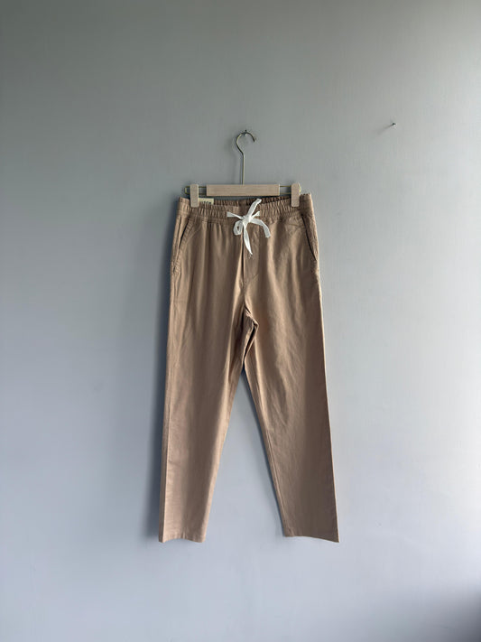 LIGHT BROWN LINEN TROUSERS