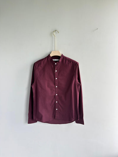 MEROON MANDRIAN OXFORT SHIRT
