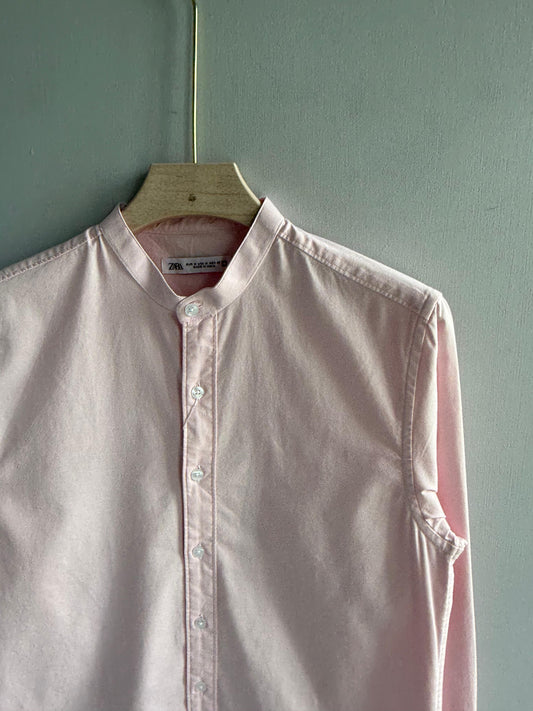 BABY PINK MANDRIAN OXFORT SHIRT