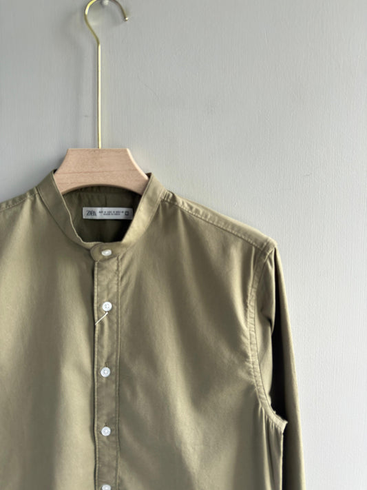 GREEN MANDRIAN OXFORD SHIRT