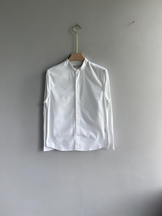 WHITE MANDRIAN OXFORT SHIRT