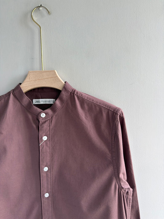DARK LAVENDER MANDRIAN OXFORT SHIRT