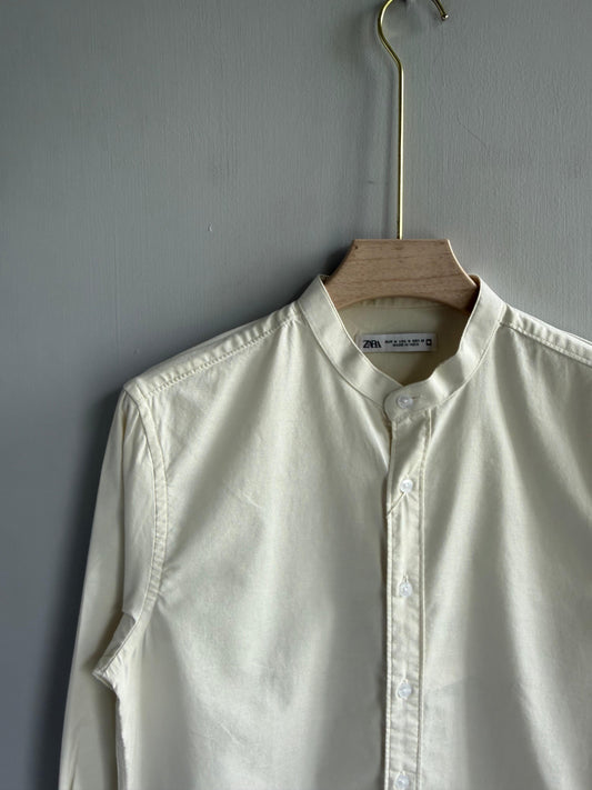 FADED GREEN MANDRIAN OXFORT SHIRT