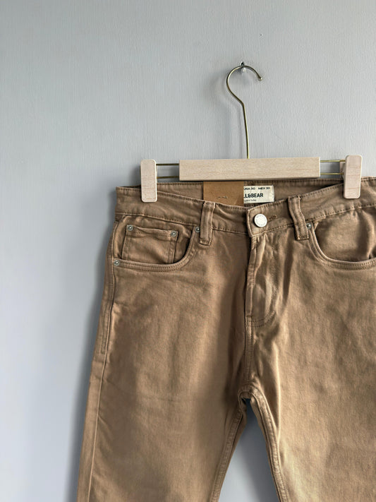 BEIDGE DENIM TROUSERS
