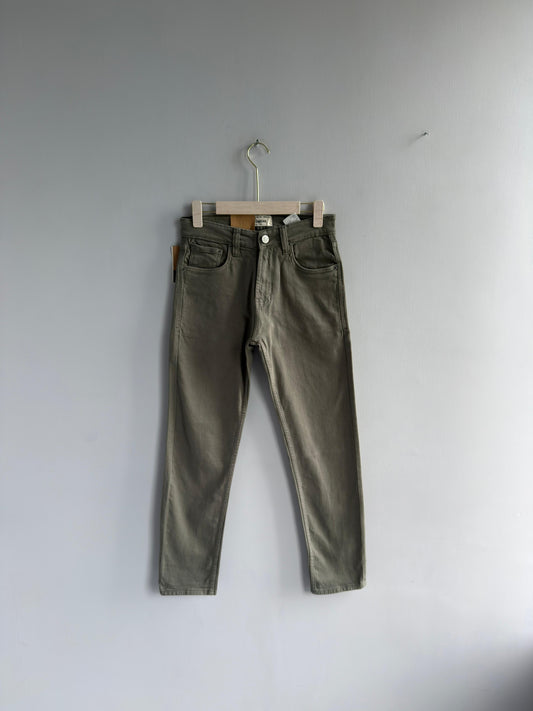 GRAY DENIM TROUSERS