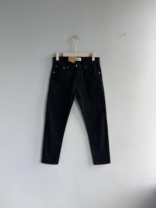 BLACK DENIM TROUSERS